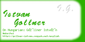 istvan gollner business card